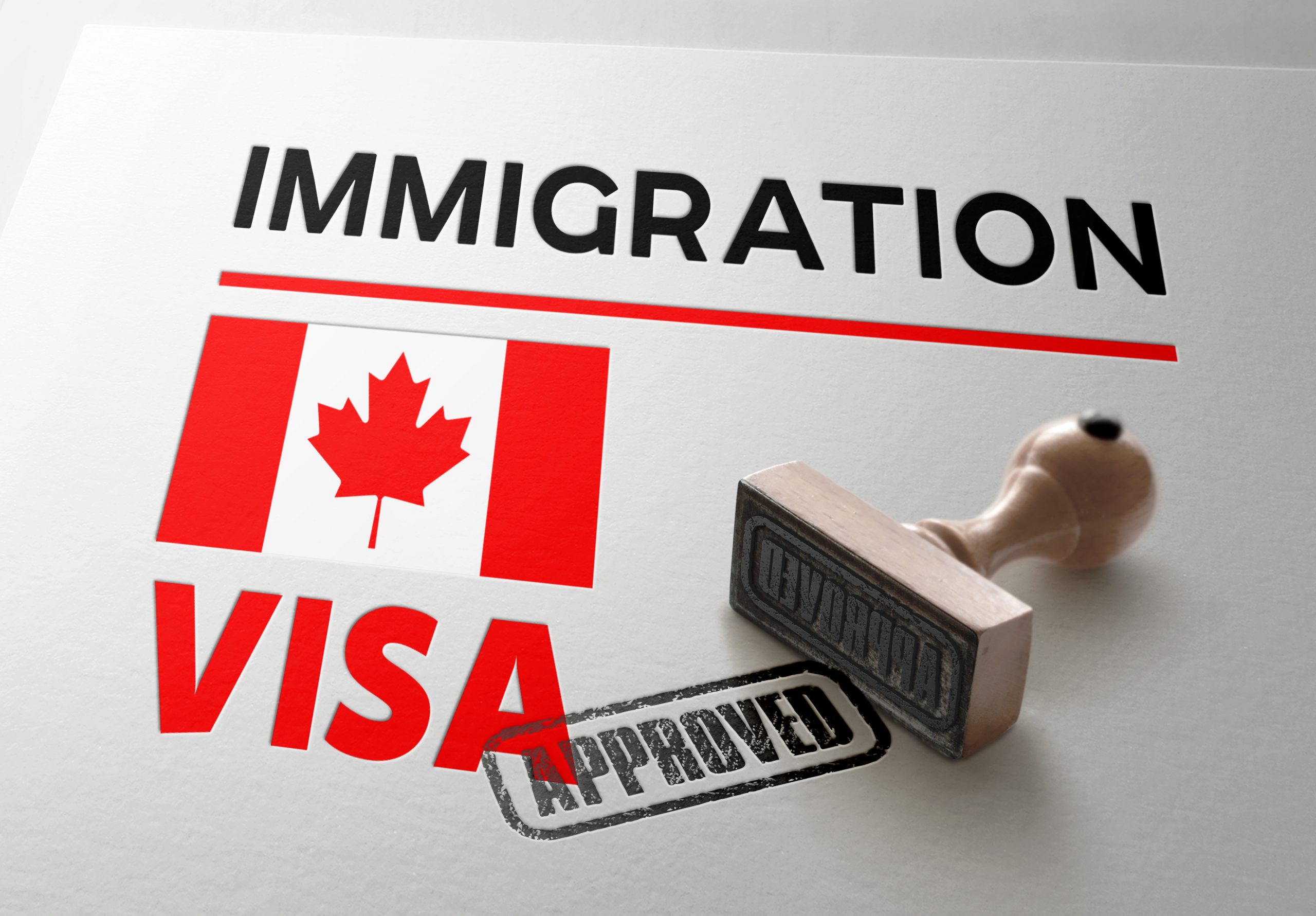 Immigration stamp of visa approval